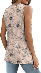 Womens Tank Tops Eyelet Loose Casual Summer Tops Crew Neck Basic Sleeveless Shirts Trendy